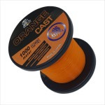 Monofilament fishing line, Cast, 1000 m, diameter 0.25 mm, 7.70 kg, orange color